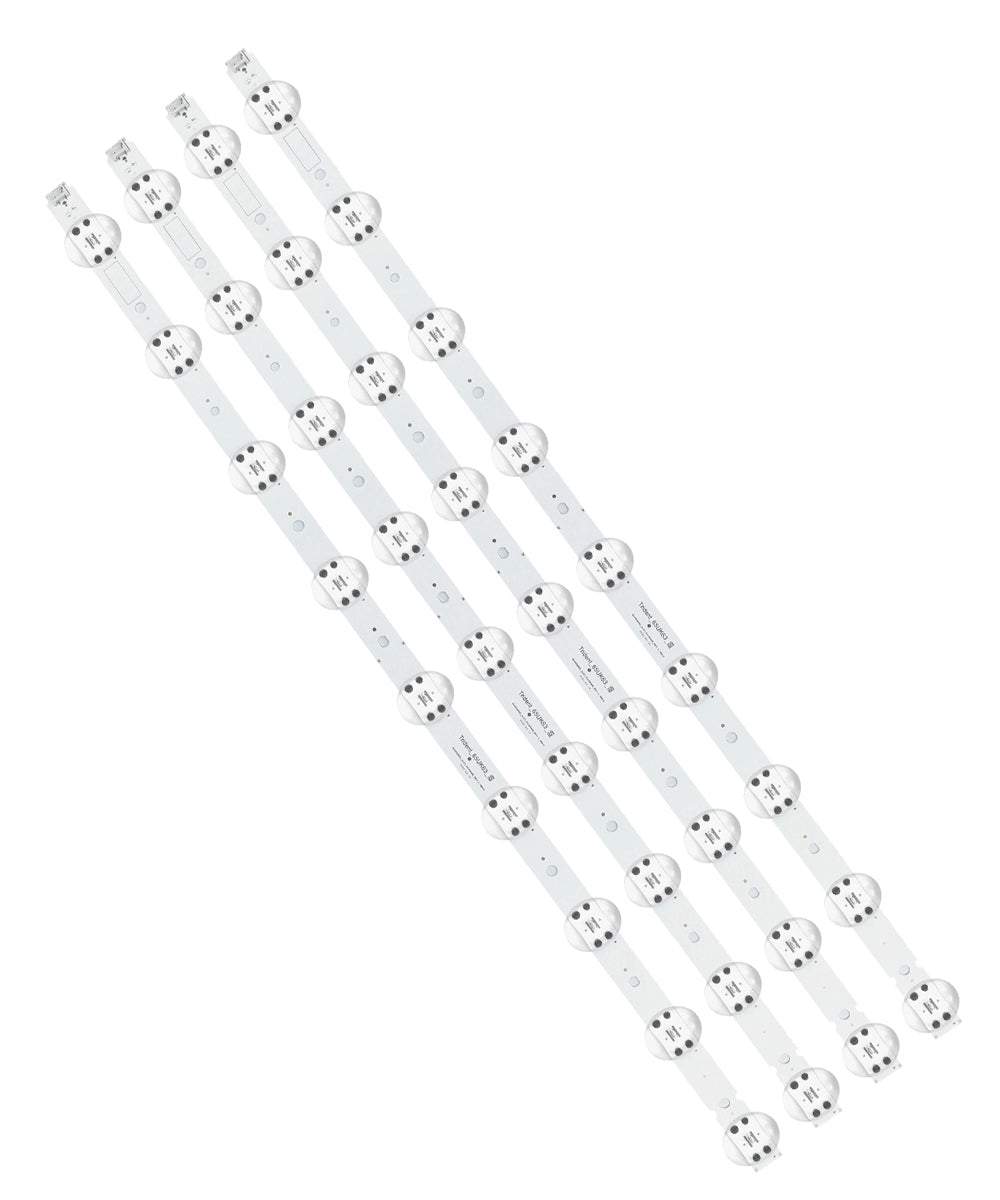 4PCS 65UK63 65UK65 EAV63993001 EAV64013802 EAJ64670801 EAV63993002 EAV64013801 EAV63993003 EAV64013803 LED Backlight Strips for 65UM6900PUA 65UK6200PUA 65UK6300PUE 65UK6090PUA 65UM6950DUB Replacement