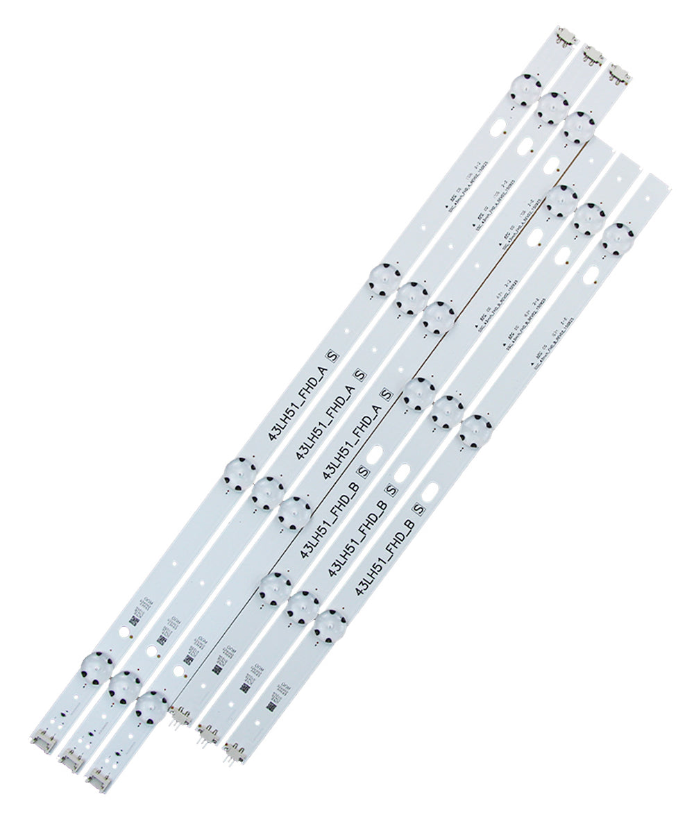 LED Backlight Strip TV Replacement Part for 6916L-0962A 43LH51_FHD 43LH51_FHD_A LF51_FHD_A 43LH5100 43LF510V 43LF5100 43LH520V 43LJ515V 43LH510V 43LH570V 43LH590 43LH511T 43LH513V 43LH5700
