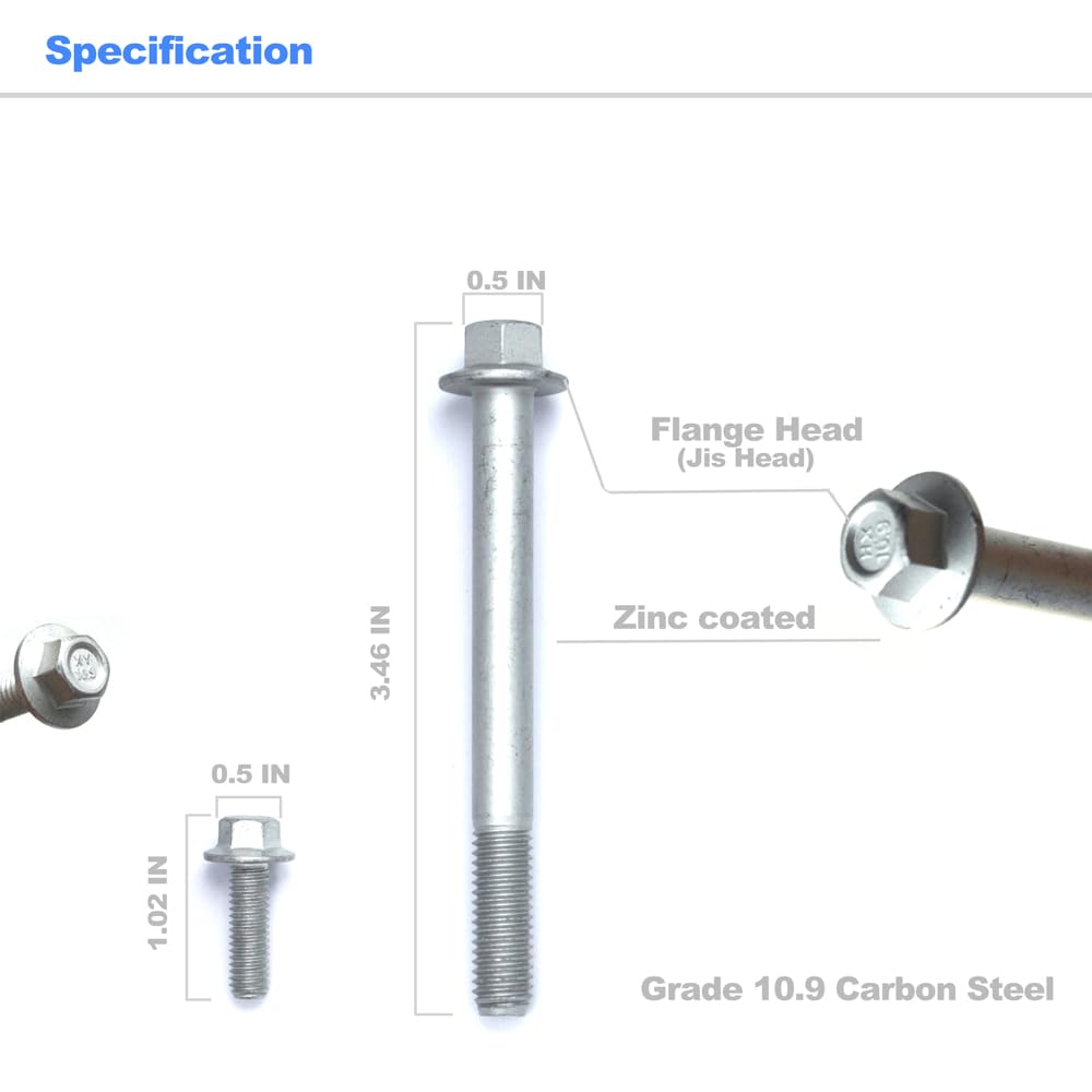 8 PCS Water Pump Bolts Thermostat Bolt for LS LS1 LS2 LS3 LS6 LSX LS7 LSA LQ4 LQ9 L99 LS9 LM7 LR4 L33 LH6 L92 L76 L96 L82 L83 L84 L86 L87 GM,Replace for 551434 134-3201 1343201