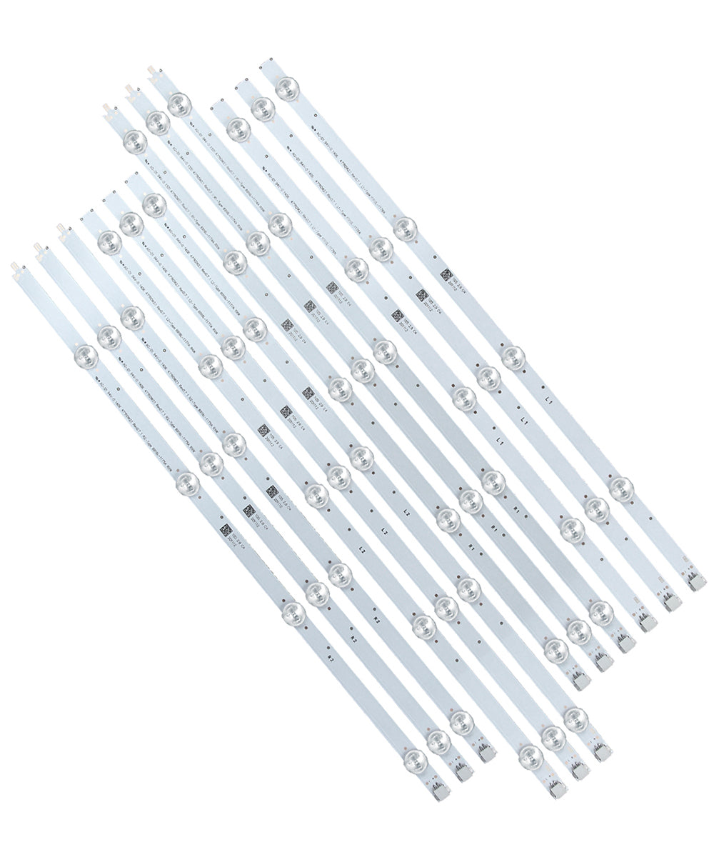 GuuYebe Kit 12 PCS LED Backlight Strip for 47LN 47LN5400 47LN5700 47LN5200 47LA620S 47LN5750 47LN5790 E470I-A0 LC470DUE-SFR 6916L-1174A 6916L-1175A 6916L-1176A 6916L-1177A Replacement Part tv