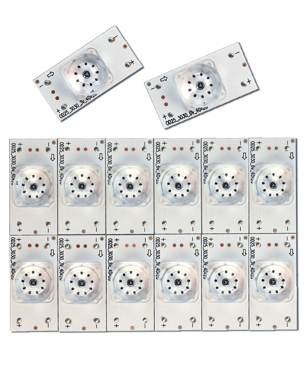 75R6E3 SVH750A76 75H6570G 75H6510G Led Backlight Strip Replacement Part Lamp Beads 3V 6V for 75 inch LED TVs Repair Bars with Optical Lens Fliter 3030 3528 2835 Bead hisense 30PCS GuuYebe