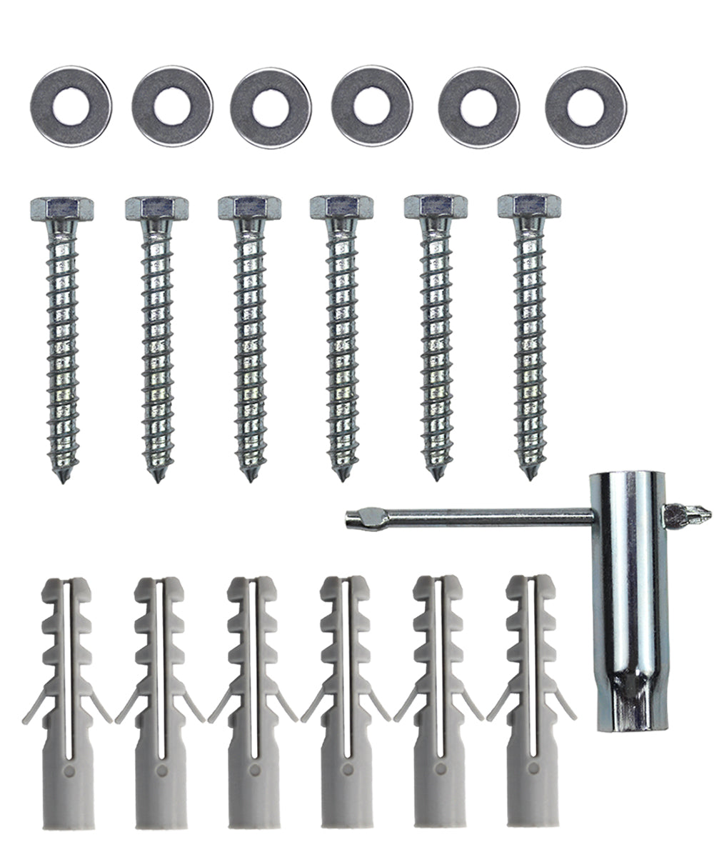 Drywall Anchors for TV Mount, Lag Bolt Kit Includes Concrete Wall Anchors M8 Lag Bolts and Washer Installation on Brick or Concrete Wall by Screw Hardware Tool Socket GuuYebe
