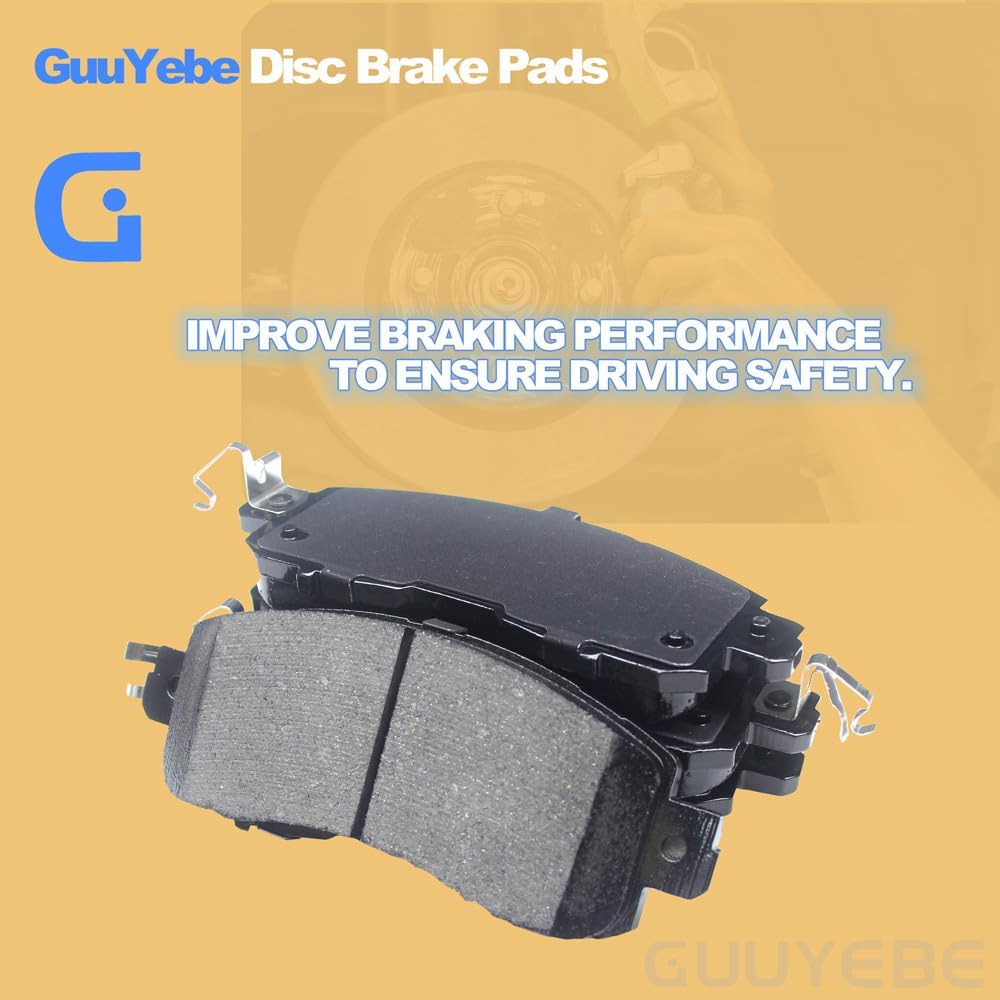 Ceramic Brake Pads Front Set, For Nissan 2002-2023 Altima and 2011-2020 Leaf,1650 D1650