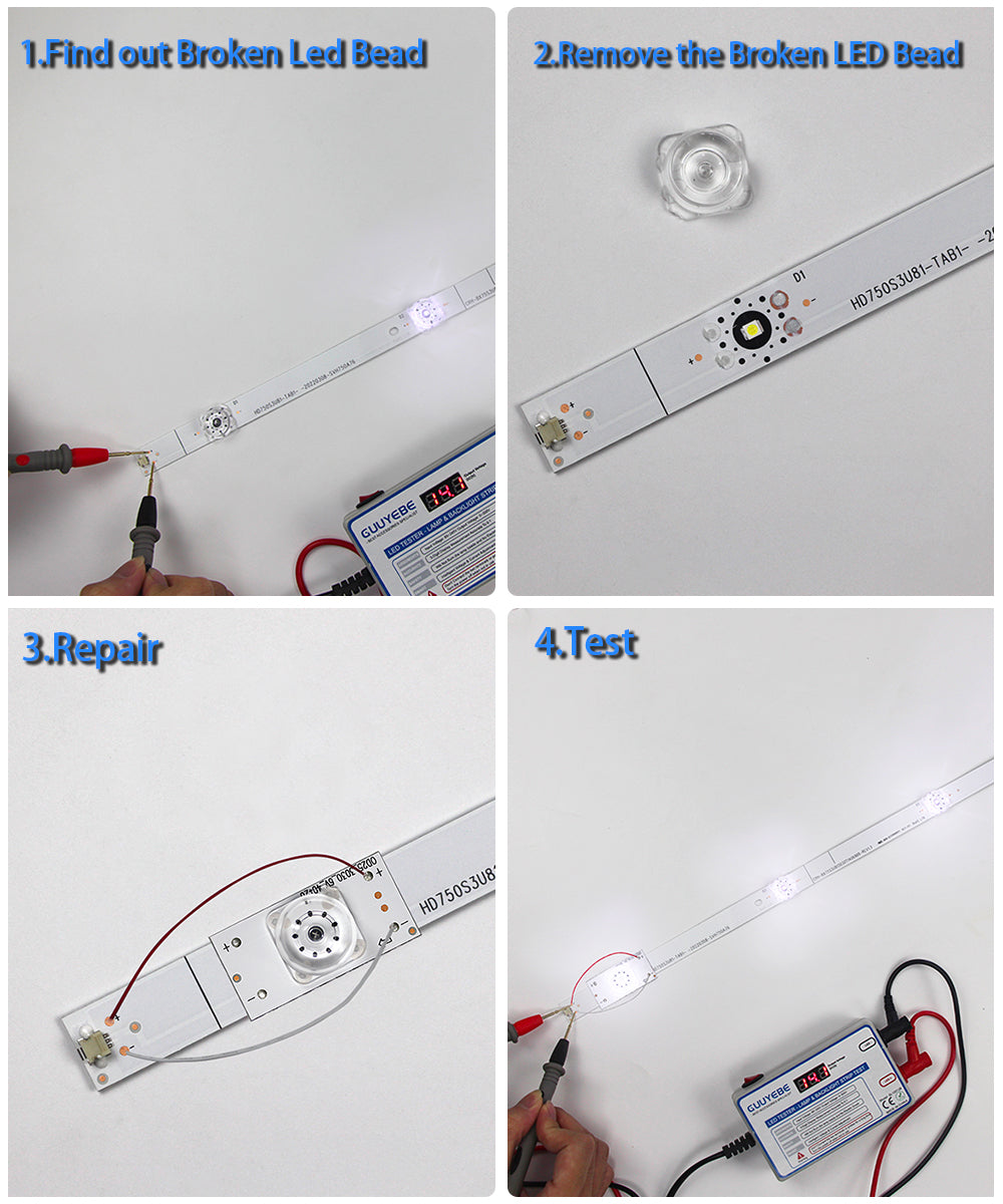 75R6E3 SVH750A76 75H6570G 75H6510G Led Backlight Strip Replacement Part Lamp Beads 3V 6V for 75 inch LED TVs Repair Bars with Optical Lens Fliter 3030 3528 2835 Bead hisense 30PCS GuuYebe