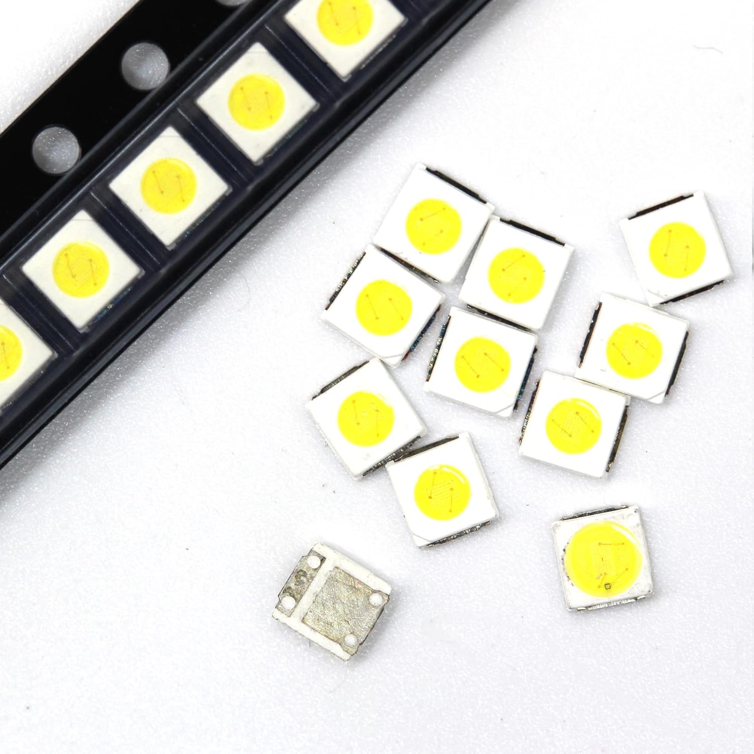 100pcs 3V High Power LED Backlight 3030 lamp Beads for Tv 1.8W 97-100LM LCD TV Lamp Beads 3V SMD Cool White