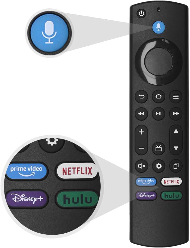 GuuYebe NS-RCFNA-21 504Q3265104 398GM10BEBYN0005HT TV Remote Control Replacement with Voice for NS-50DF710NA21 NS-55DF710NA21 Smart TVs