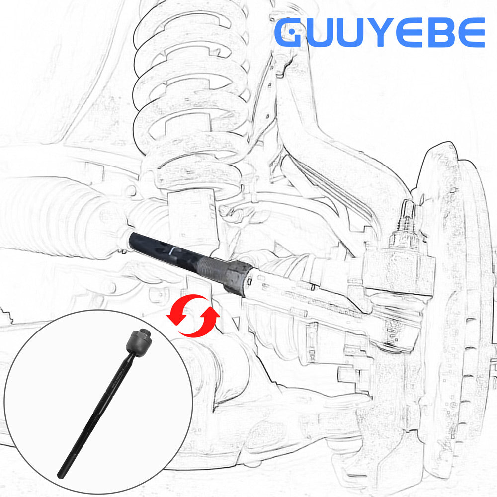 GuuYebe EV800084 Tie Rod End Inner Steering for Silverado Sierra Escalade Tahoe Avalanche Yukon Suburban Replacement with GMC Cadillac Chevrolet Suspension Kit