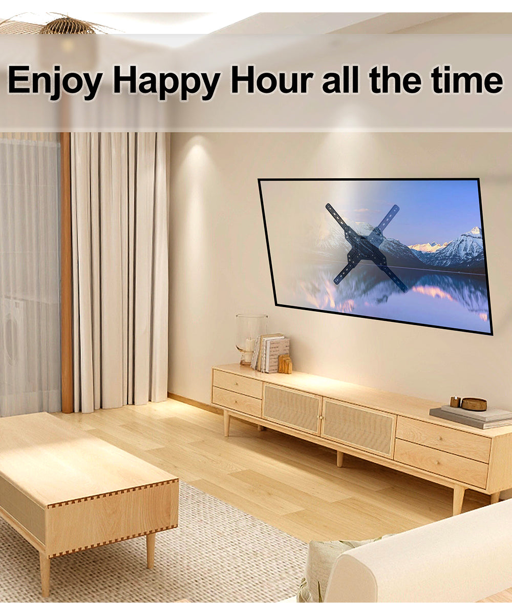 TV Wall Mount, Full Motion Articulating Tilt Swivel Arms Extension Curved TVs Bracket for 43 40 42 32 24 27 30 20 19 Inch Monitor Screen Loading 77 LBS in The Corner Low Profile VESA GuuYebe