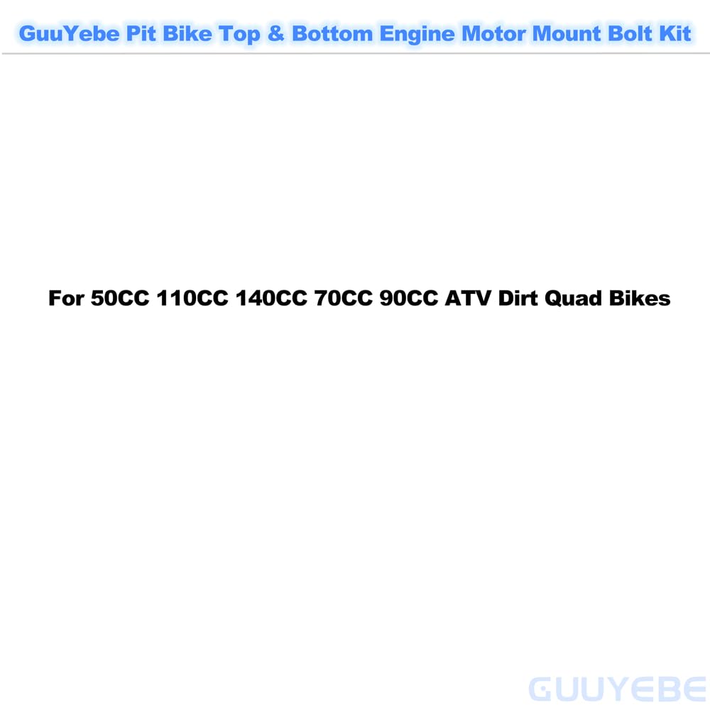 GuuYebe 2 PCS M8 Pit Bike Top and Bottom Engine Motor Mount Bolt Kit for 50CC 110CC 140CC 70CC 90CC ATV Dirt Quad Bikes,Grade 8 and Length 115mm for Chevy GMC Models, Pack of 2,Replace for 81101