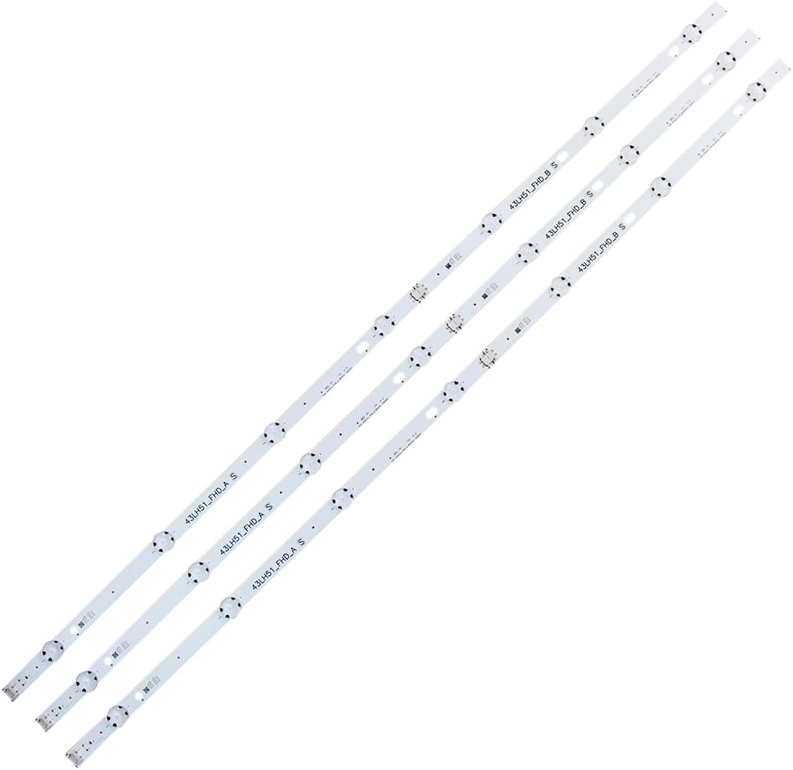 3 Tiras LED LG 43LH590V 43LH5100 | Envío desde España
