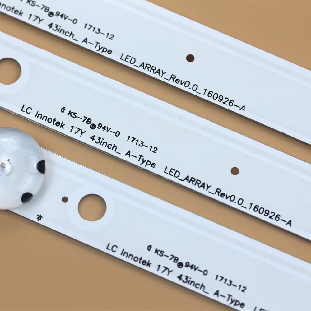 3 Tiras LED LG 43UJ634V 43UJ651V 43UJ635V LC43490059A | Envío desde España