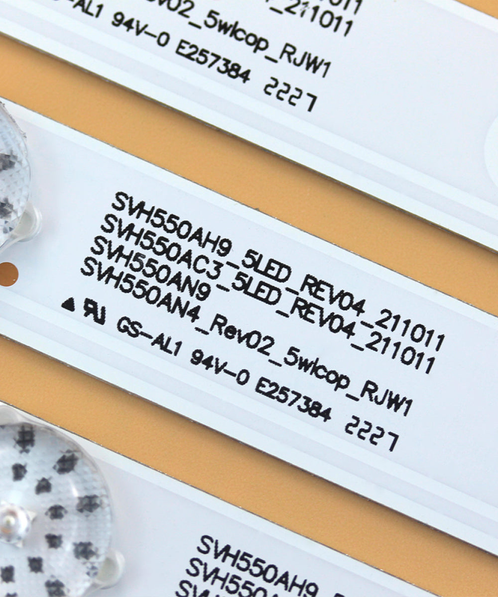 GuuYebe SVH550AH9 SVH550AC3 HD550DF-B52 LC-55LB481U NS-55D510NA17 LED55K1800 55H5C 55H6B HD550DF-E32 LED55EC290N LTDN55K2203GWUS LED Backlight Strips for 55 inch 5 LEDs 1149578 1142183 tv