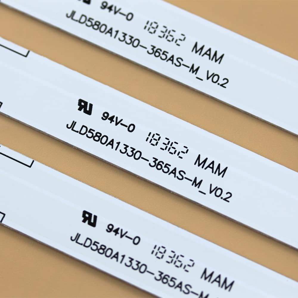 GuuYebe LED Backlight Strips TV Replacement Part for JL.D580A1330-365AS-M LC-58Q620U LC-58Q7330U LC-58Q7370U 58R6E 58Q7330U 58H6550E 58H6570G 58G6550E HD580S1U03-L1/S1 CRH-BK58S13030T051087D E480201