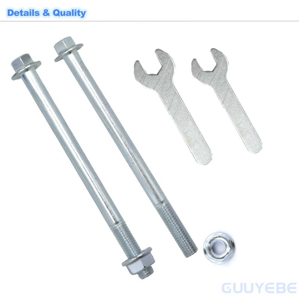 GuuYebe 2 PCS M8 Pit Bike Top and Bottom Engine Motor Mount Bolt Kit for 50CC 110CC 140CC 70CC 90CC ATV Dirt Quad Bikes,Grade 8 and Length 115mm for Chevy GMC Models, Pack of 2,Replace for 81101