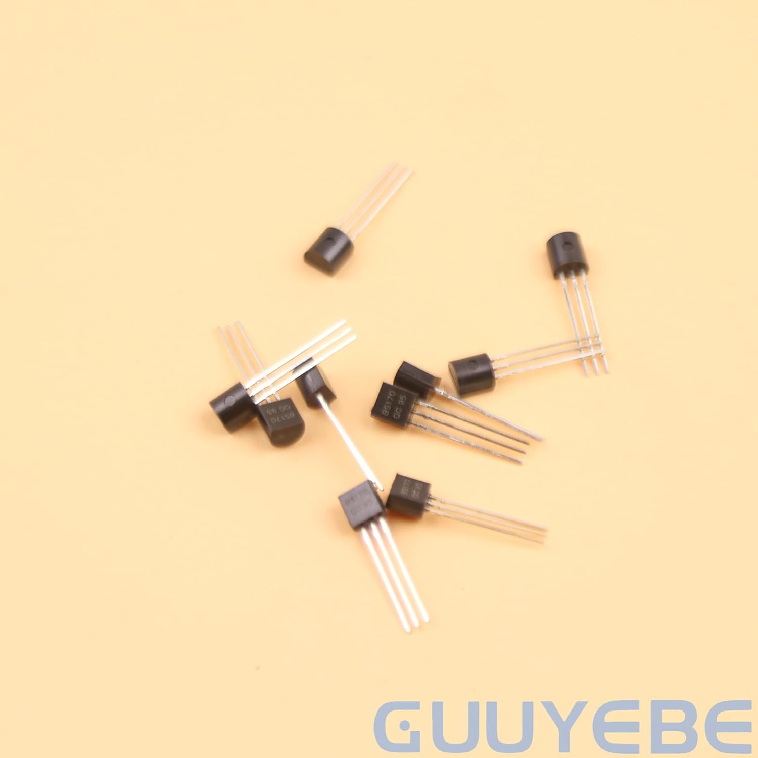 GuuYebe BS170 Mosfet Transistor TO-92 NMOS MOS N-Channel Power Mosfet Transistors of Semiconductor Products Pack of 10 PCS