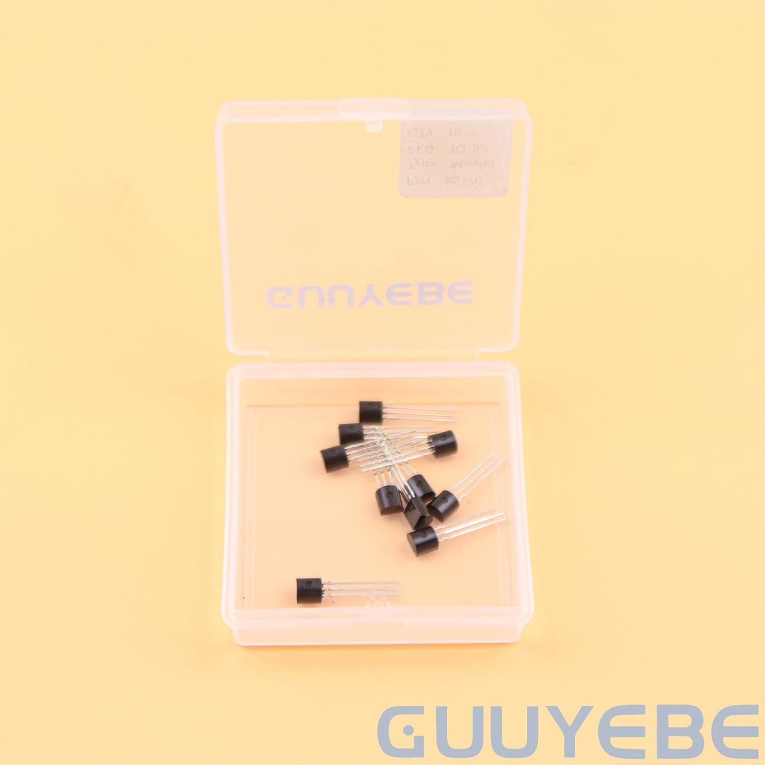 GuuYebe BS170 Mosfet Transistor TO-92 NMOS MOS N-Channel Power Mosfet Transistors of Semiconductor Products Pack of 10 PCS