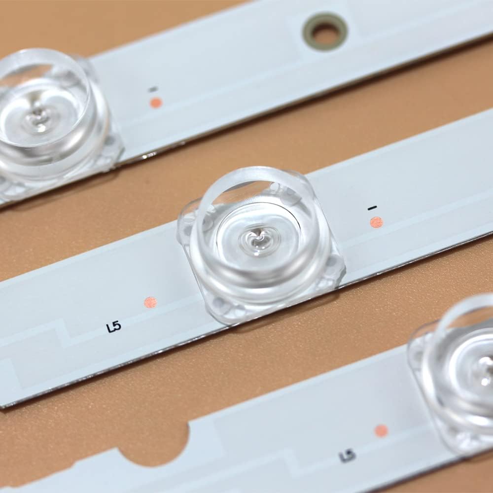 GuuYebe LED Backlight Strip 8 Lamp for 65S421 65S425 65S423 65S4 65S423TFAA 65S425LACA L65P65US 65U5850C 65S425TMBA JL.D65081330-365AS-M V03 65HR330M08A1 4C-LB6508-HR01J PF01J GIC65LB51-3030F2 6PCS