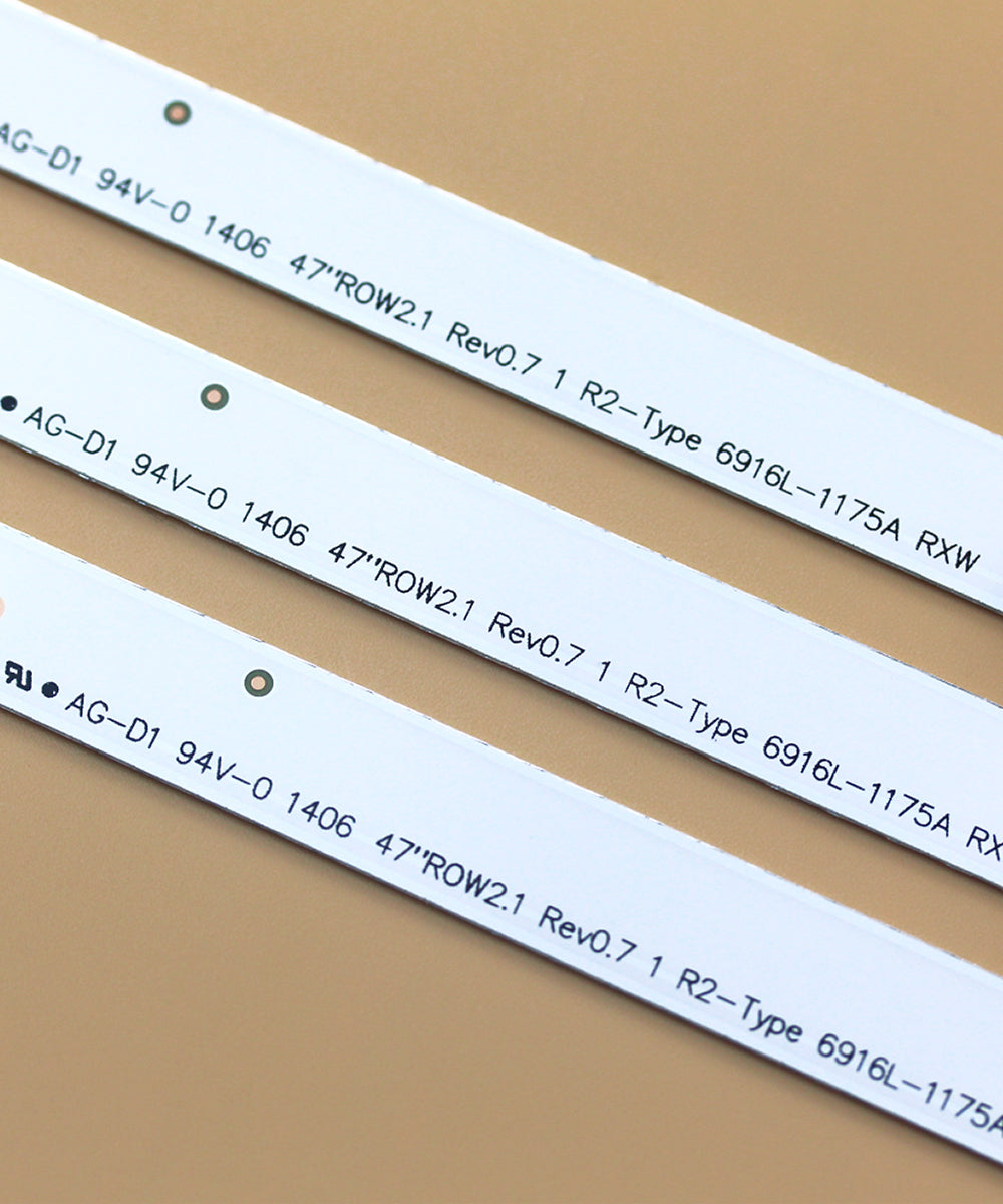 GuuYebe Kit 12 PCS LED Backlight Strip for 47LN 47LN5400 47LN5700 47LN5200 47LA620S 47LN5750 47LN5790 E470I-A0 LC470DUE-SFR 6916L-1174A 6916L-1175A 6916L-1176A 6916L-1177A Replacement Part tv