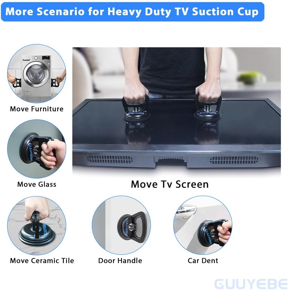 GuuYebe TV Suction Cups for LED LCD Screen Panel Removal Tool Set of 2 PCS | To Repair Television LEDs Backlight Strip