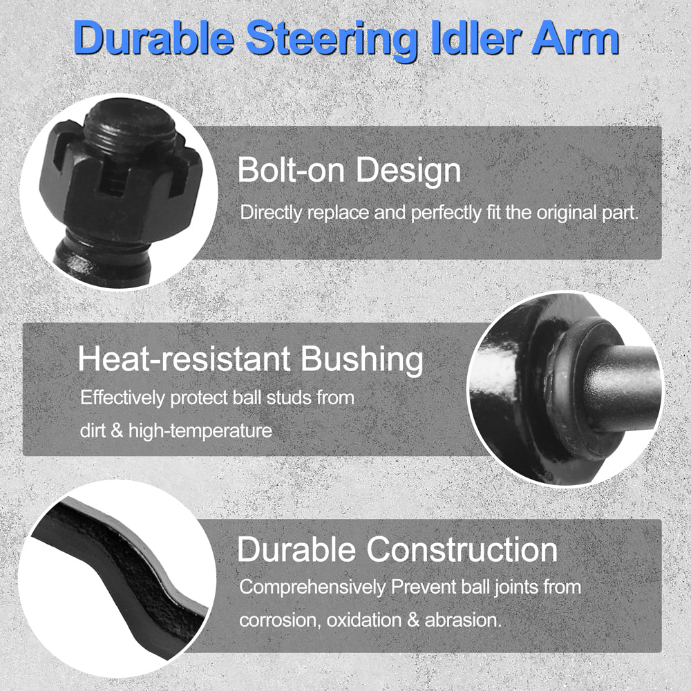 GuuYebe K6534 Idler Arm Steering For Chevy Silverado Tahoe Sierra Avalanche Express Escalade Suburban Yukon Savana Compatible with Chevrolet GMC Cadillac suspension kit Replacement