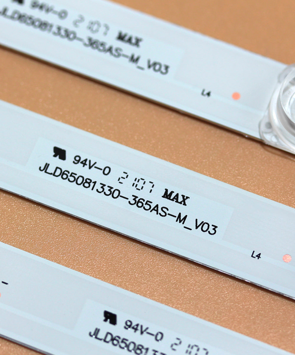 GuuYebe LED Backlight Strip TV Replacement Part for JL.D65081330-365AS-M_V03 65HR330M08A1 65S421 65S425 65S423 (6pcs)