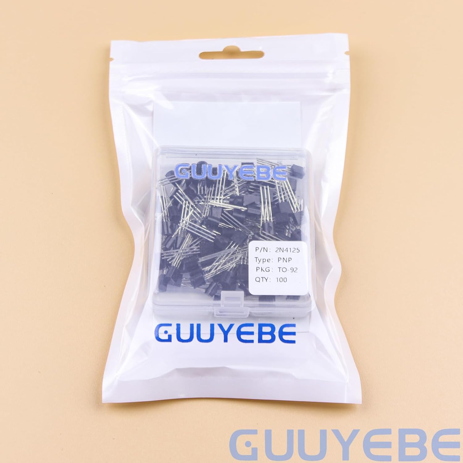 GuuYebe 2N4125 Transistor TO-92 PNP BJT Transistors of Semiconductor Products