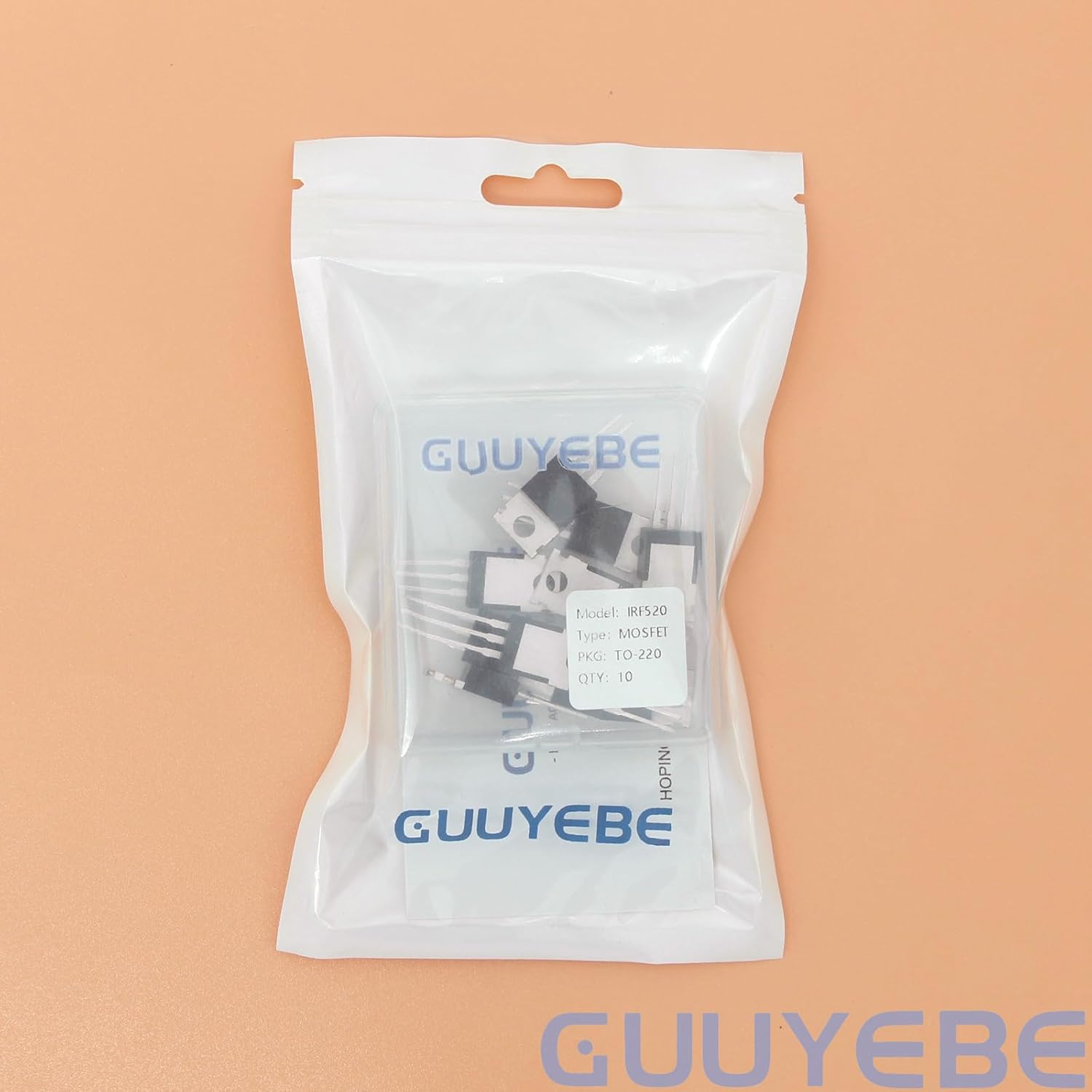 GuuYebe IRF520N IRF520 100V 30A IRF520NPBF N-Channel Power MOSFET TO-220 Transistors of Semiconductor Products