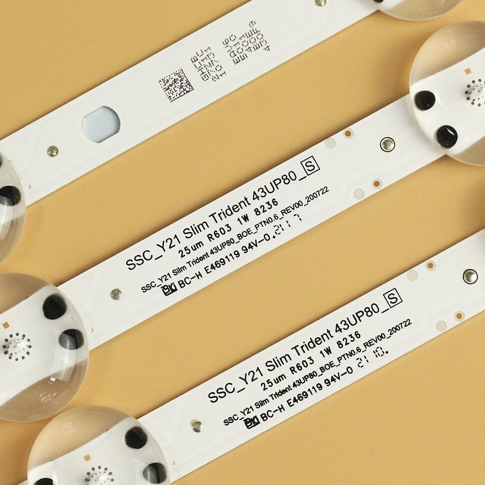 GuuYebe LED Backlight Strip TV Replacement Part for 43UP8000 43UP7670PUC 43UQ7590PUB 43UP8000PUA 43UP8000PUR 43UQ9000PUD 43UQ8000AUB 43UQ7070ZUD EAV65010401 EAV65036301 EAJ65721107 EAJ65721109