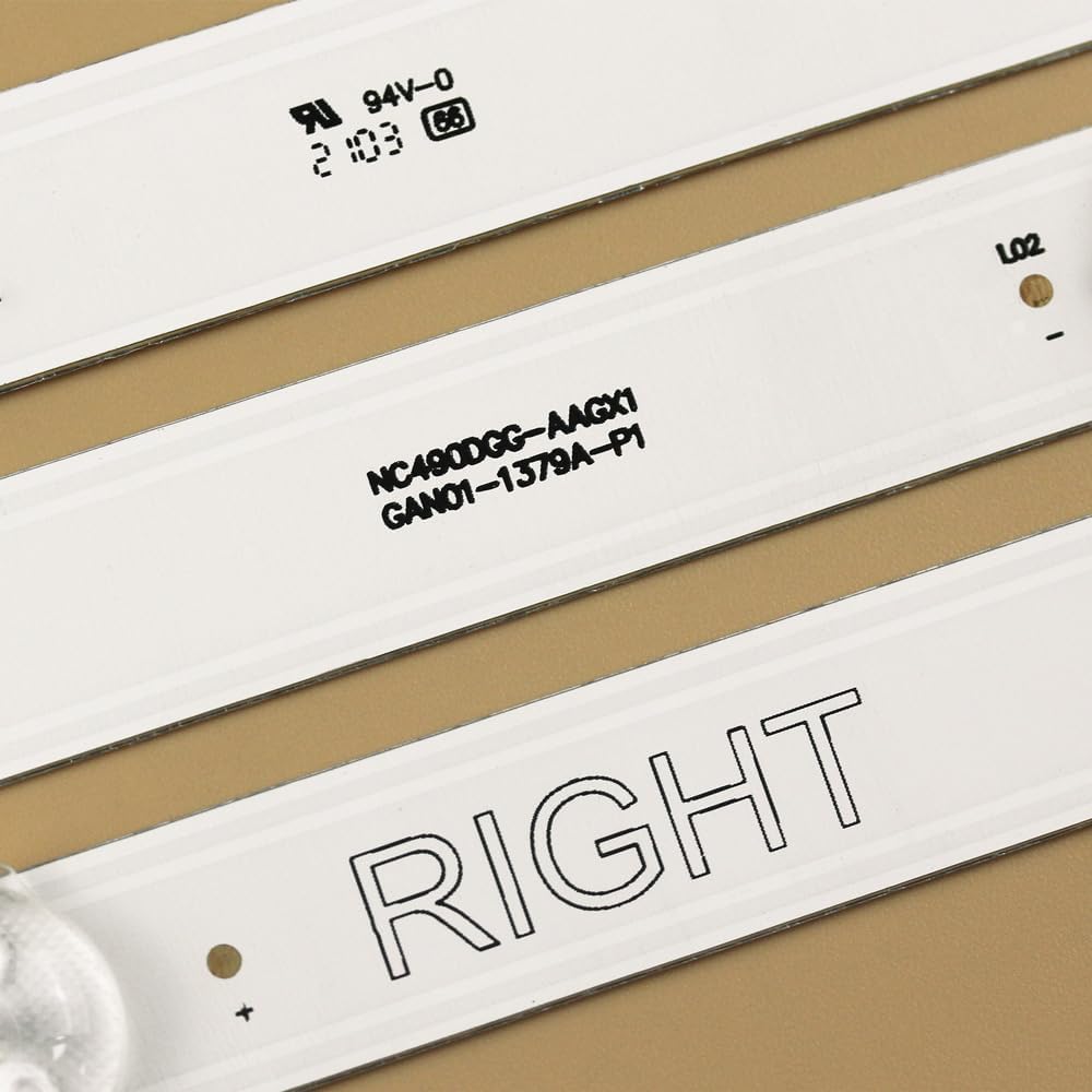 GuuYebe LED Backlight Strip TV Replacement Part for 49UJ6300 49UK6200 49UJ630V 49UK6300 49LJ5550 49LK5700PSC 49LJ5500 49LK5700 49UK6300PLB NC490DGG 49UJ635T NC490DUE-ABFX3 NC490DUE-AAFX1-41CA