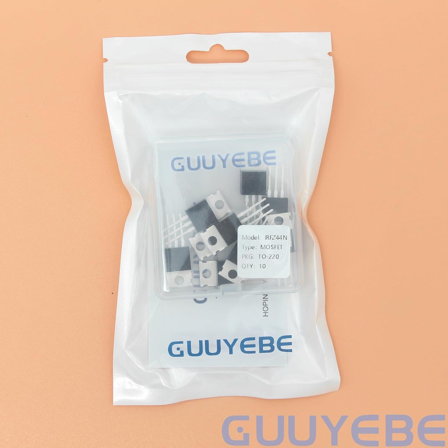 GuuYebe IRFZ44N IRFZ44 60V 50A IRFZ44NPBF N-Channel Power MOSFET TO-220 Transistors of Semiconductor Products