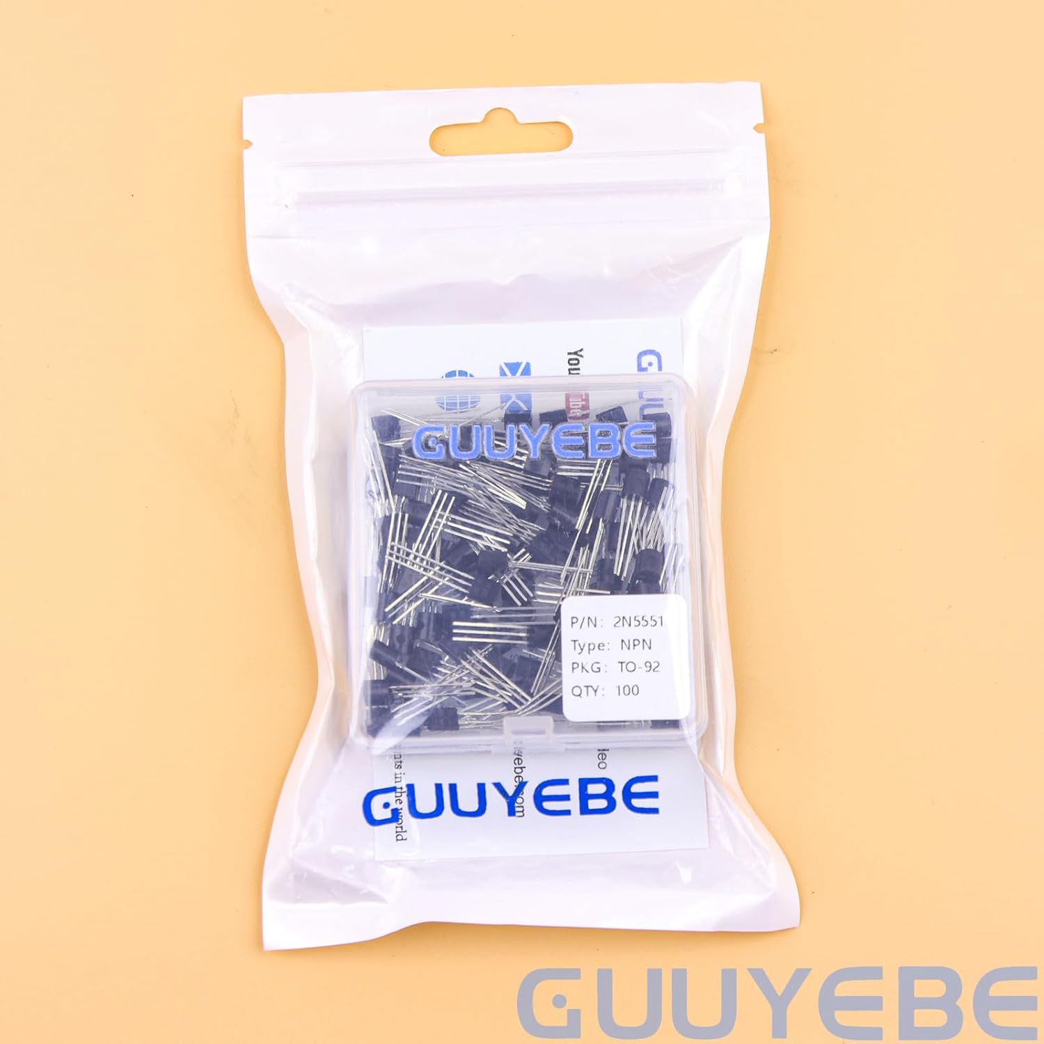 GuuYebe 2N5551 Transistor TO-92 NPN BJT Transistors of Semiconductor Products