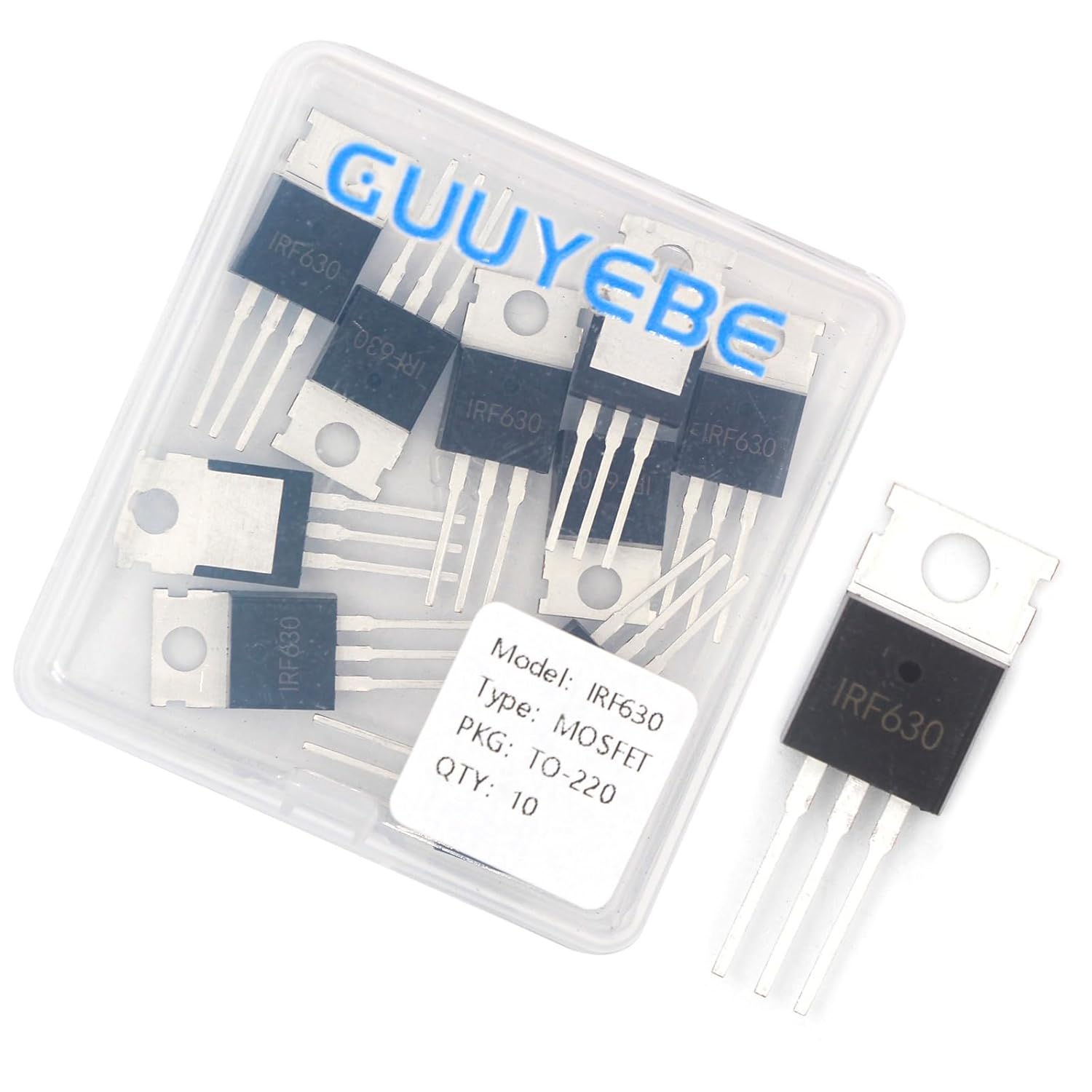 GuuYebe IRF630N IRF630 200V 9.3A IRF630NPBF N-Channel Power MOSFET TO-220 Transistors of Semiconductor Products