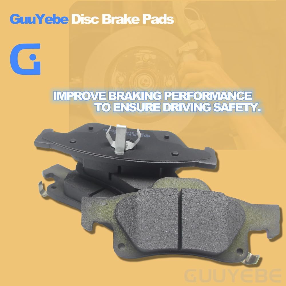4 PCS Rear Ceramic Brake Pads,For Jeep 2011-2021 Grand Cherokee,For Dodge 2011-2023 Durango,1498 BC1498 D1498 BE1498h