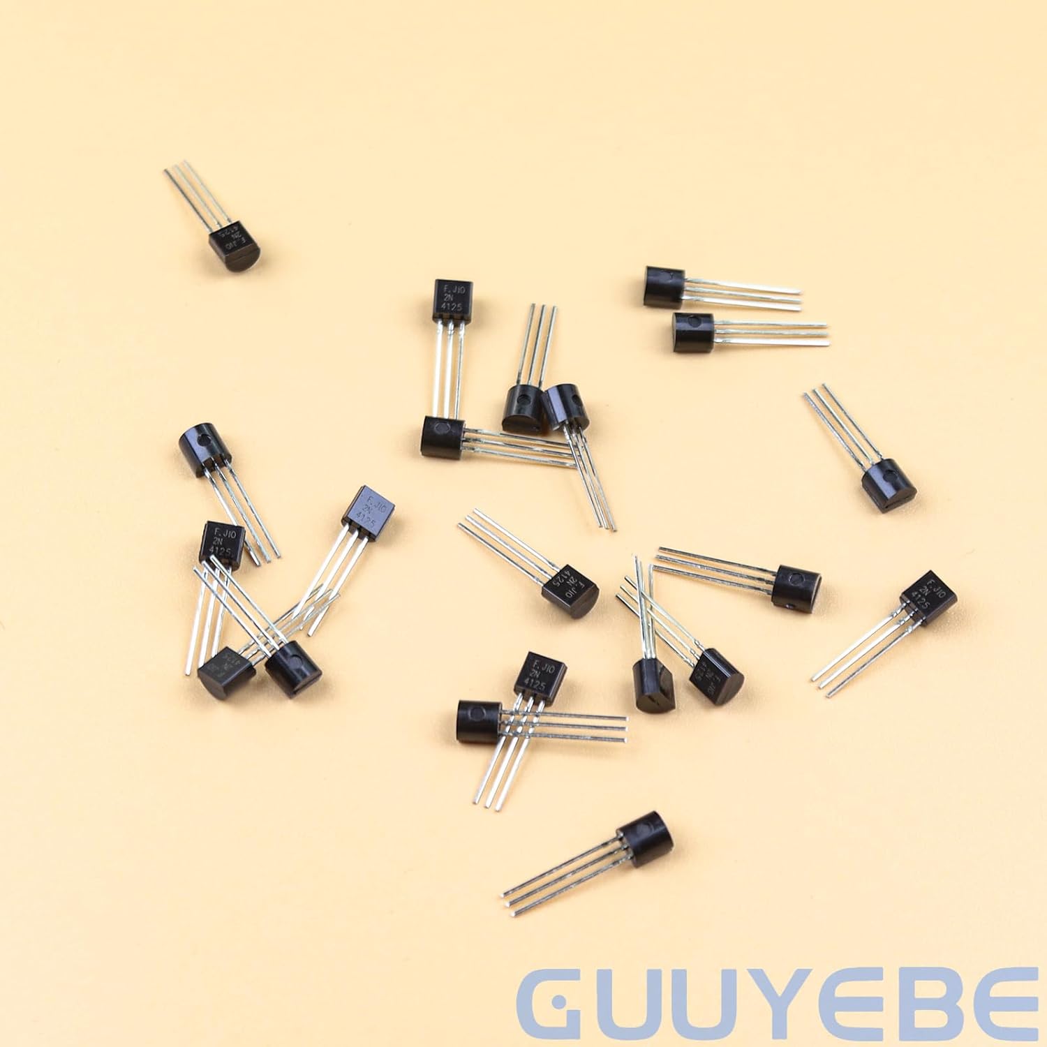 GuuYebe 675PCS 27 Values 2N2222 BC547 2N3904 2N3906 2N5551 BC557 S8550 BC548 BC549 BC550 BC556 2N5401 2N2907 S8050 2N5087 2N4125 BC517 Transistor NPN PNP BJT Transistors of Semiconductor Products