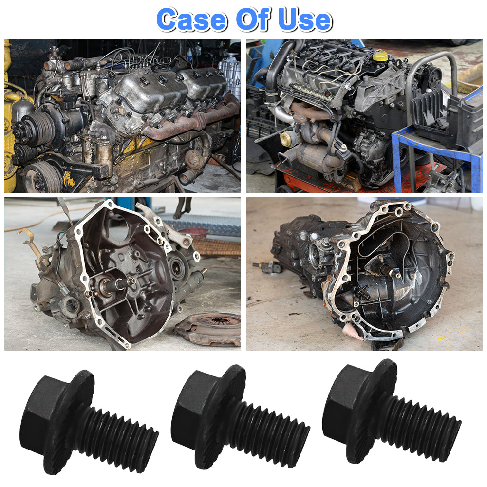 Torque Converter Bolts for 4L60E 4L80E 700R4 TH350 TH400 6L80 4T60E 4L80 4L65E 4T80E 4L70E Torque Transformer with LS Vortec LS1 T56 M10x1.5 2307304 230-7304