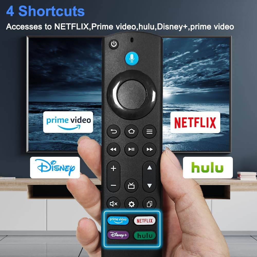 GuuYebe NS-RCFNA-21 504Q3265104 398GM10BEBYN0005HT TV Remote Control Replacement with Voice for NS-50DF710NA21 NS-55DF710NA21 Smart TVs
