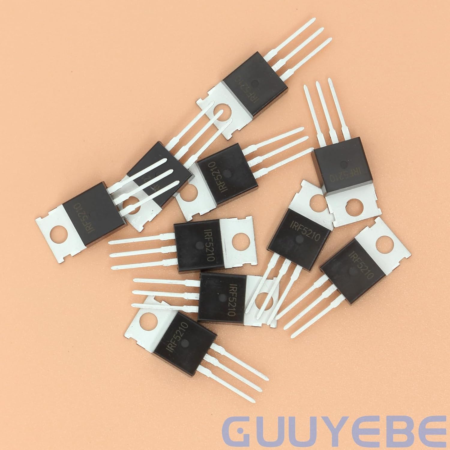 GuuYebe IRF5210 100V 5.6A IRF5210PBF P-Channel Power MOSFET TO-220 Transistors of Semiconductor Products