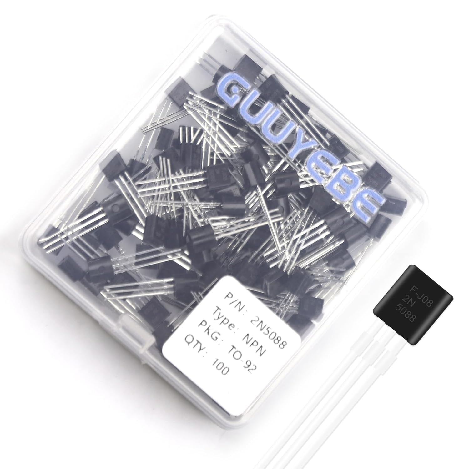 GuuYebe 2N5088 Transistor TO-92 NPN BJT Transistors of Semiconductor Products