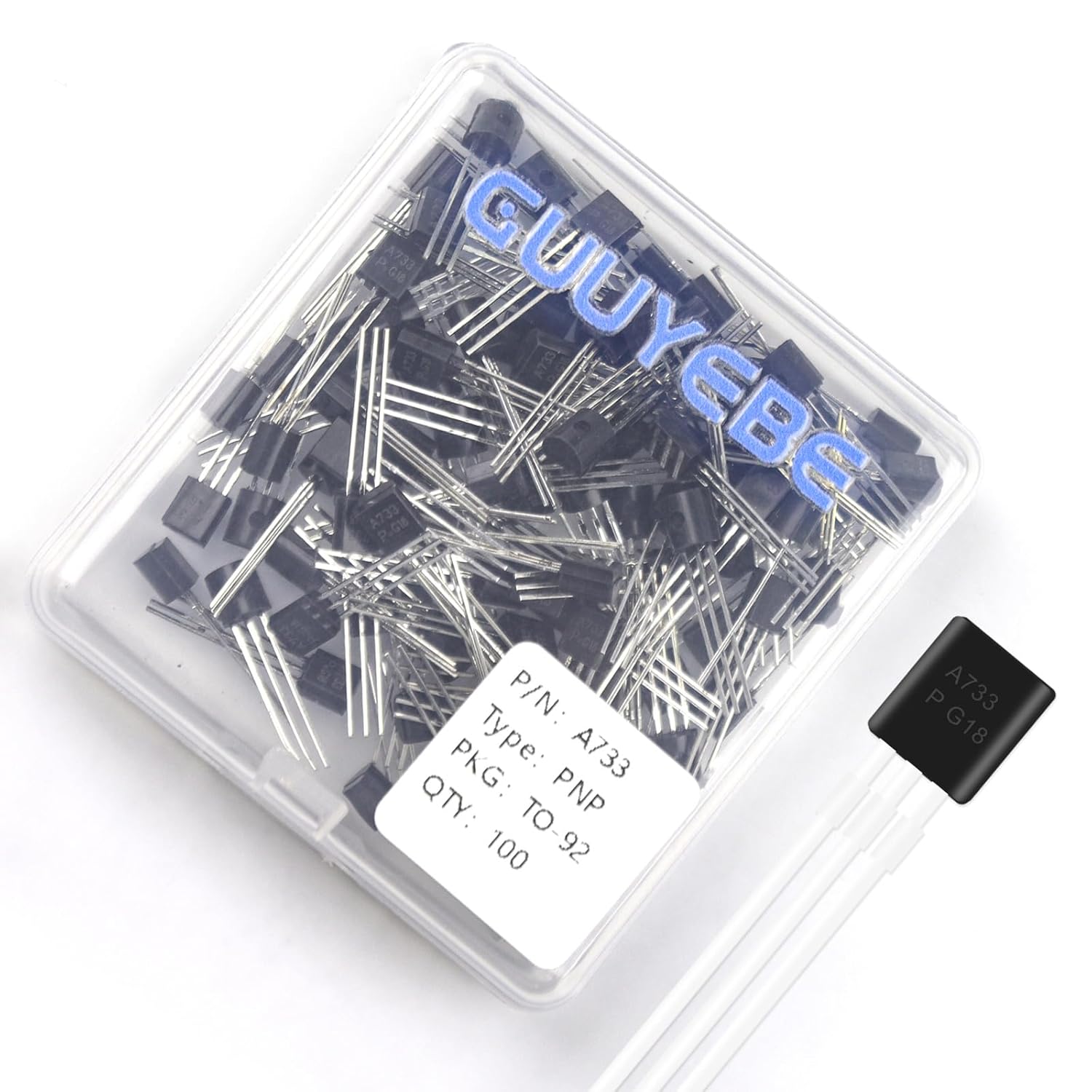 GuuYebe A733 Transistor TO-92 PNP BJT Transistors of Semiconductor Products