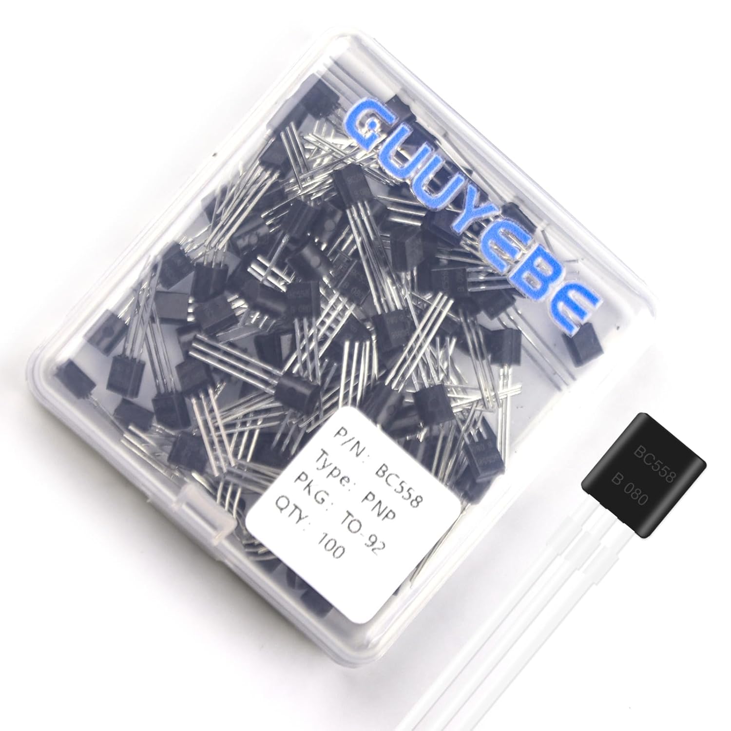 GuuYebe BC558 Transistor TO-92 PNP BJT Transistors of Semiconductor Products