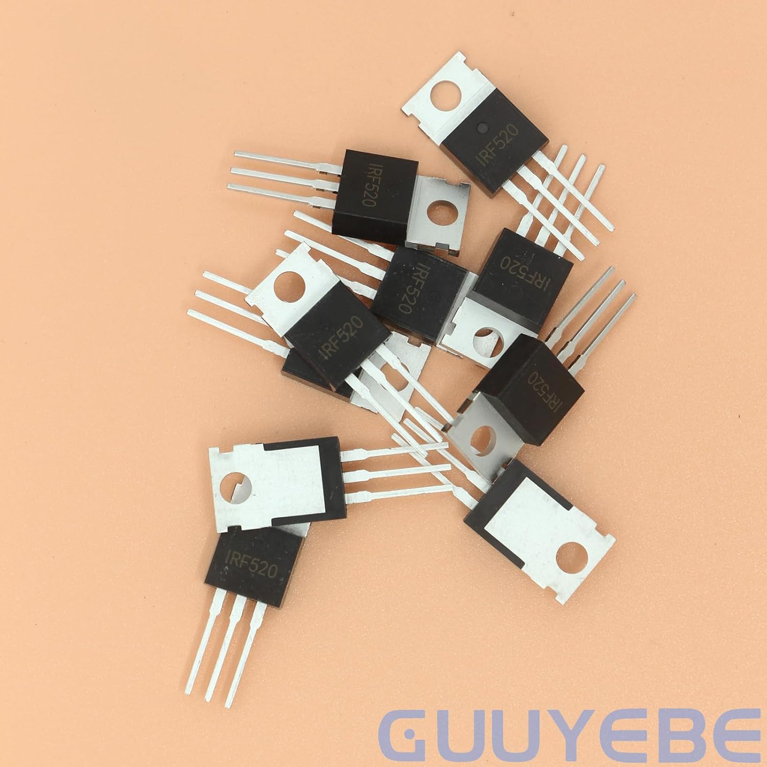 GuuYebe IRF520N IRF520 100V 30A IRF520NPBF N-Channel Power MOSFET TO-220 Transistors of Semiconductor Products