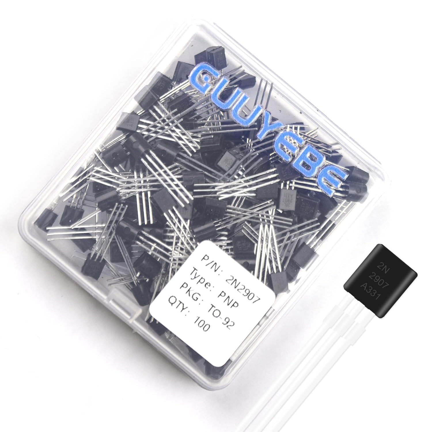 GuuYebe 2N2907 Transistor TO-92 PNP BJT Transistors of Semiconductor Products