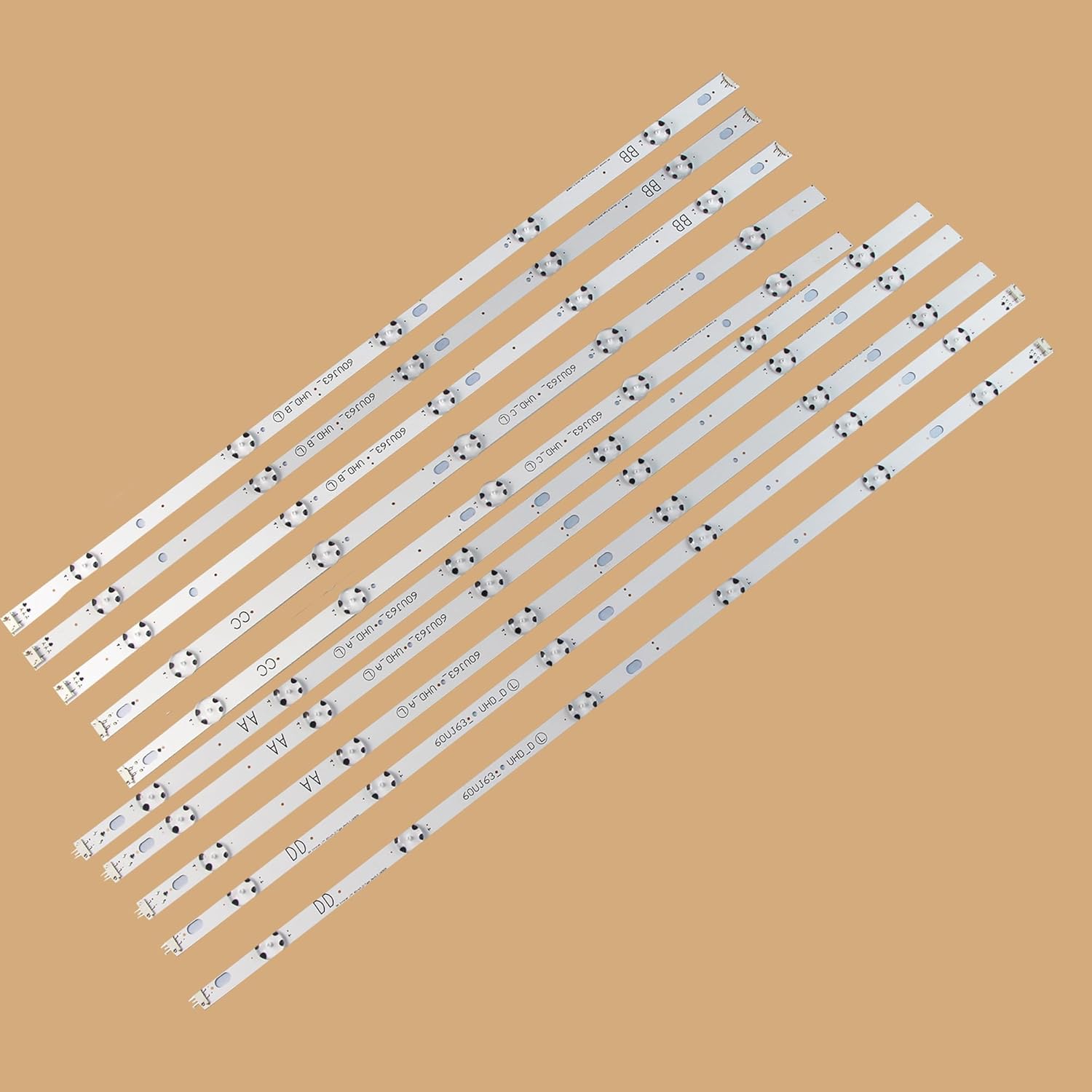 GuuYebe EAV63673006 60UJ63 UHD A B C D 60UJ6050 60UJ6050-UA 60UJ6300-UA EAV64053901 LED Backlight Strips for TV