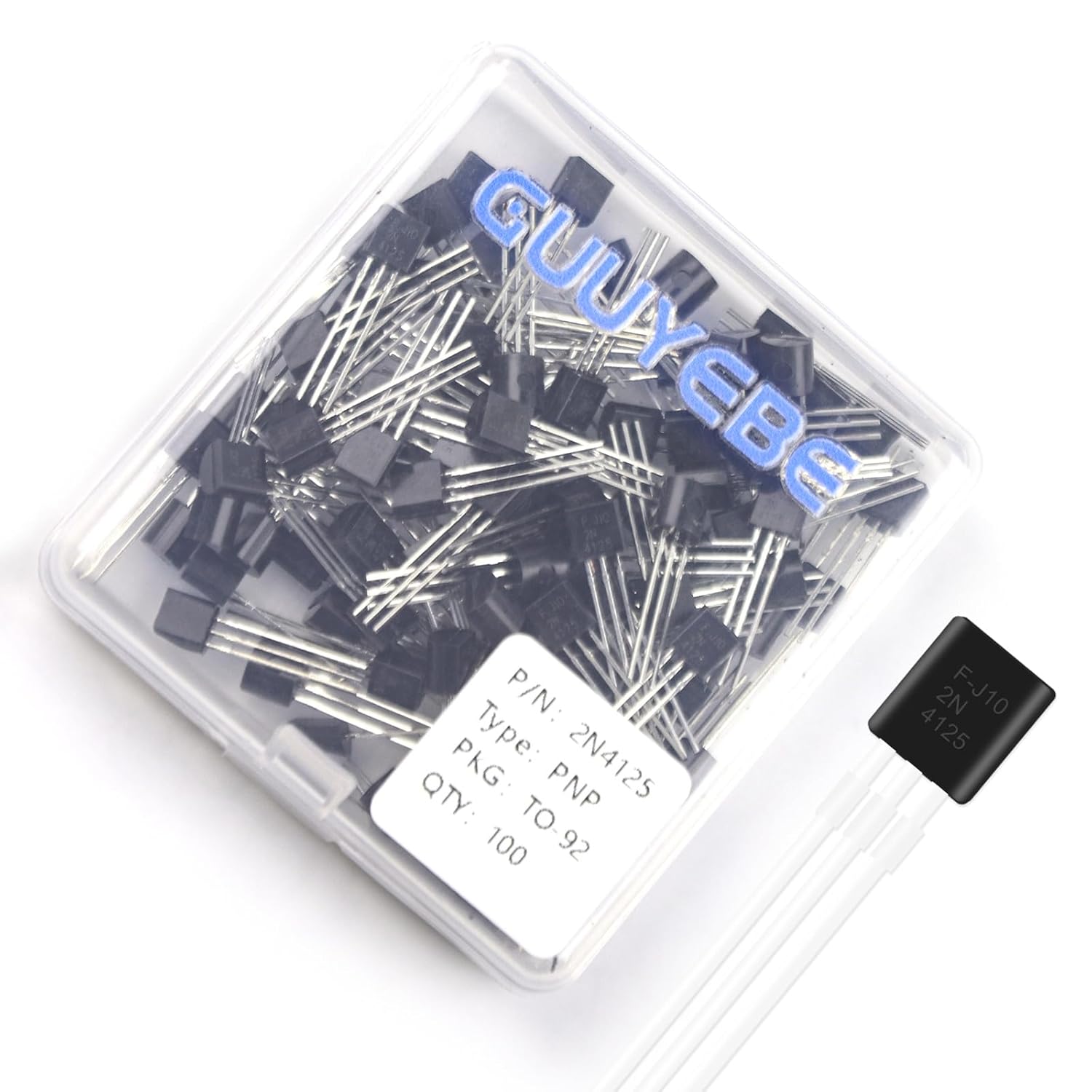 GuuYebe 2N4125 Transistor TO-92 PNP BJT Transistors of Semiconductor Products