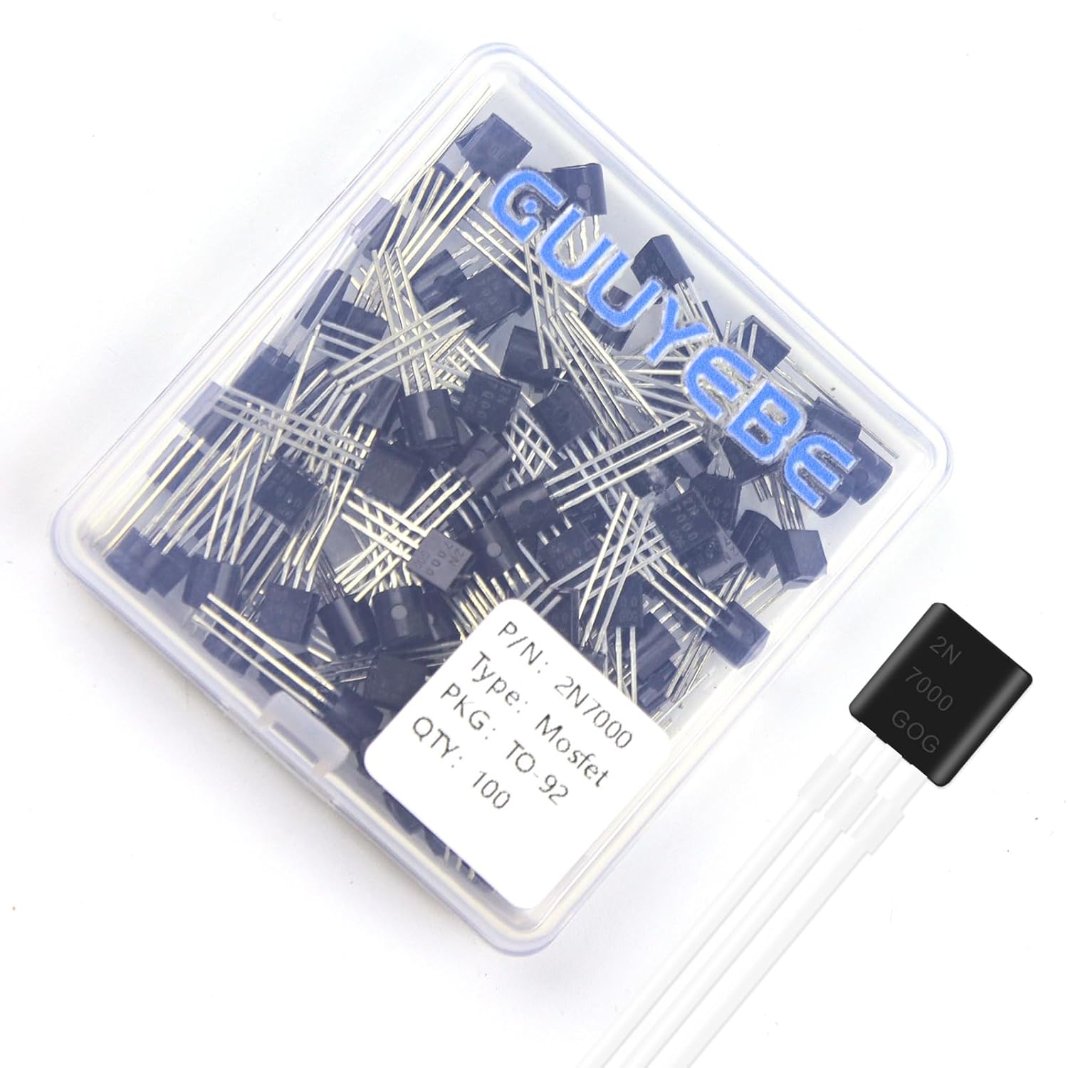 GuuYebe 2N7000 Mosfet Transistor TO-92 NMOS MOS N-Channel Power Mosfet Transistors of Semiconductor Products
