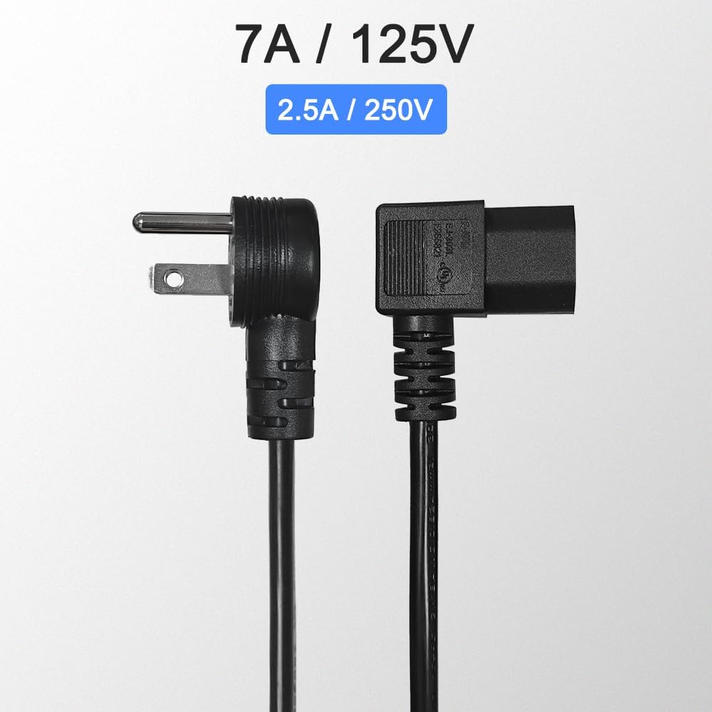 GuuYebe 3903-001116 Tv Power Cord Replacement for Samsung LG Vizio TCL Insignia Sony TVs 3 Prong DC 5 ft