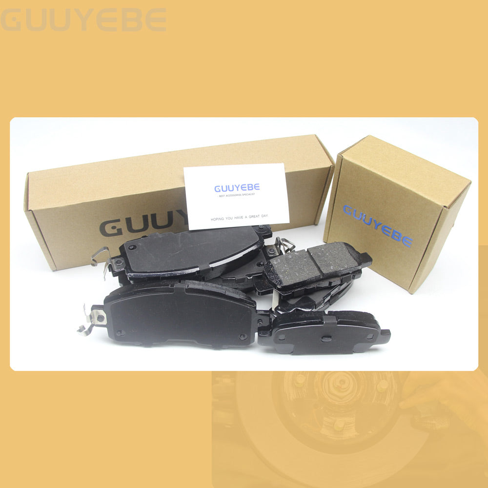 GuuYebe Ceramic Brake Pads Front and Rear Set,For Nissan 2002-2023 Altima and 2011-2020 Leaf , D905 D1650 1650 905,Set of 8 PCS