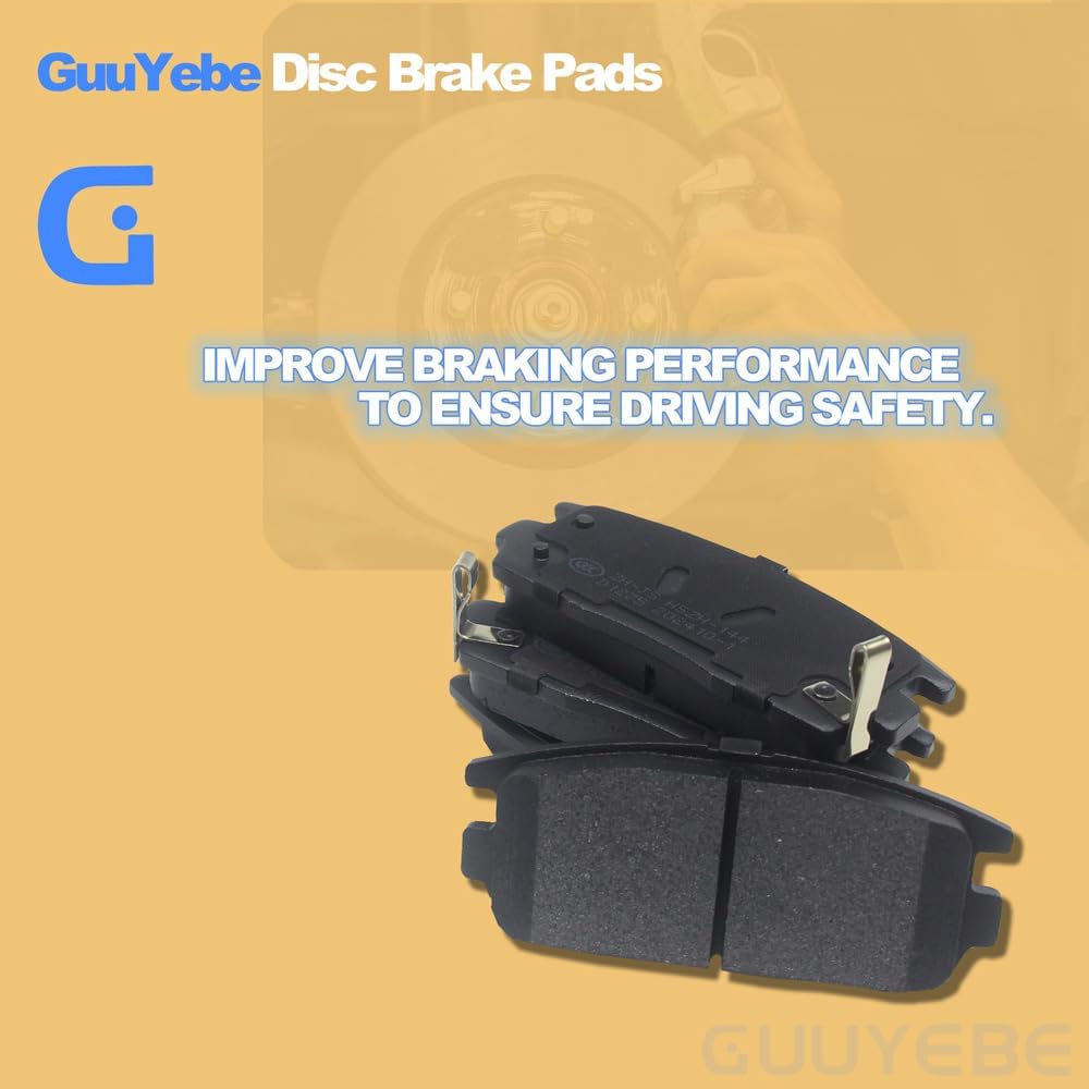 4 PCS Rear Ceramic Brake Pads,For GMC 2010-2017 Terrain,For Chevy 2007-2017 Equinox 2012-2015 Captiva,For Pontiac 2007-2009 Torrent, For Saturn 2008-2010 Vue,For Suzuki XL-7,1275 D1275