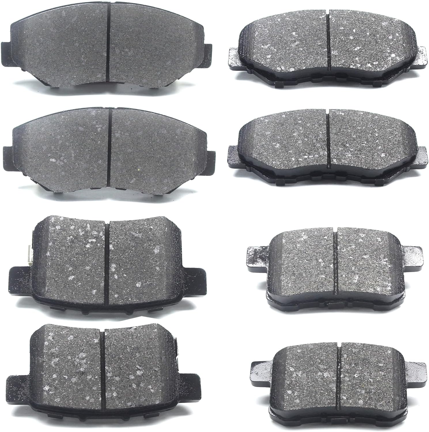 8 Pcs Ceramic Brake Pads Front and Rear Set, For Honda 2003-2017 Accord EX LX SE,D914 D1451