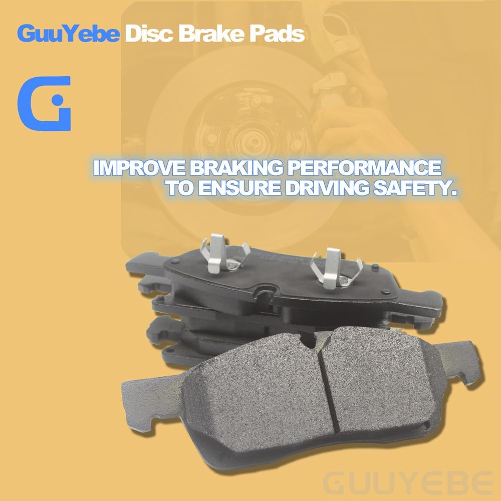 4 PCS Ceramic Brake Pads Front,For Jeep 2011-2016 Grand Cherokee,For Dodge 2011-2023 Durango,Replace for 1455 D1455 BC1455 QC1455